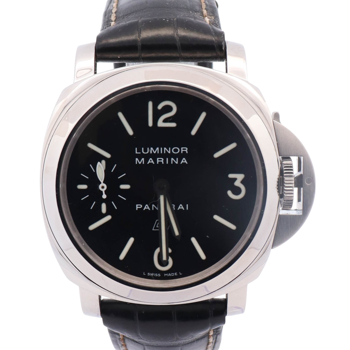 Panerai Luminor Marina 44mm Black Dial Watch Ref# PAM00005