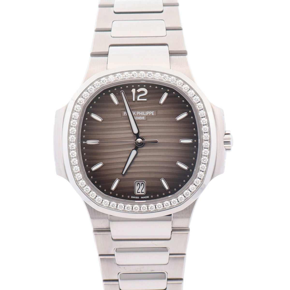 Patek Philippe Nautilus 35.2mm Gray Opaline Dial Watch Ref# 7118/1200A-011