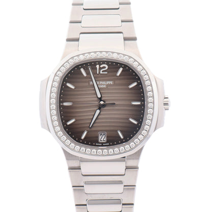 Patek Philippe Nautilus 35.2mm Gray Opaline Dial Watch Ref# 7118/1200A-011