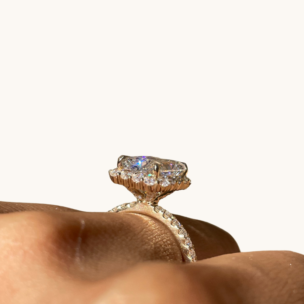 4.02 Radiant Lab Diamond Engagement Ring - Happy Jewelers Fine Jewelry Lifetime Warranty