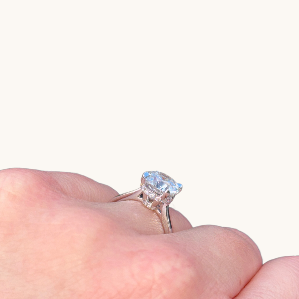 2.55 Round Lab Diamond Engagement Ring