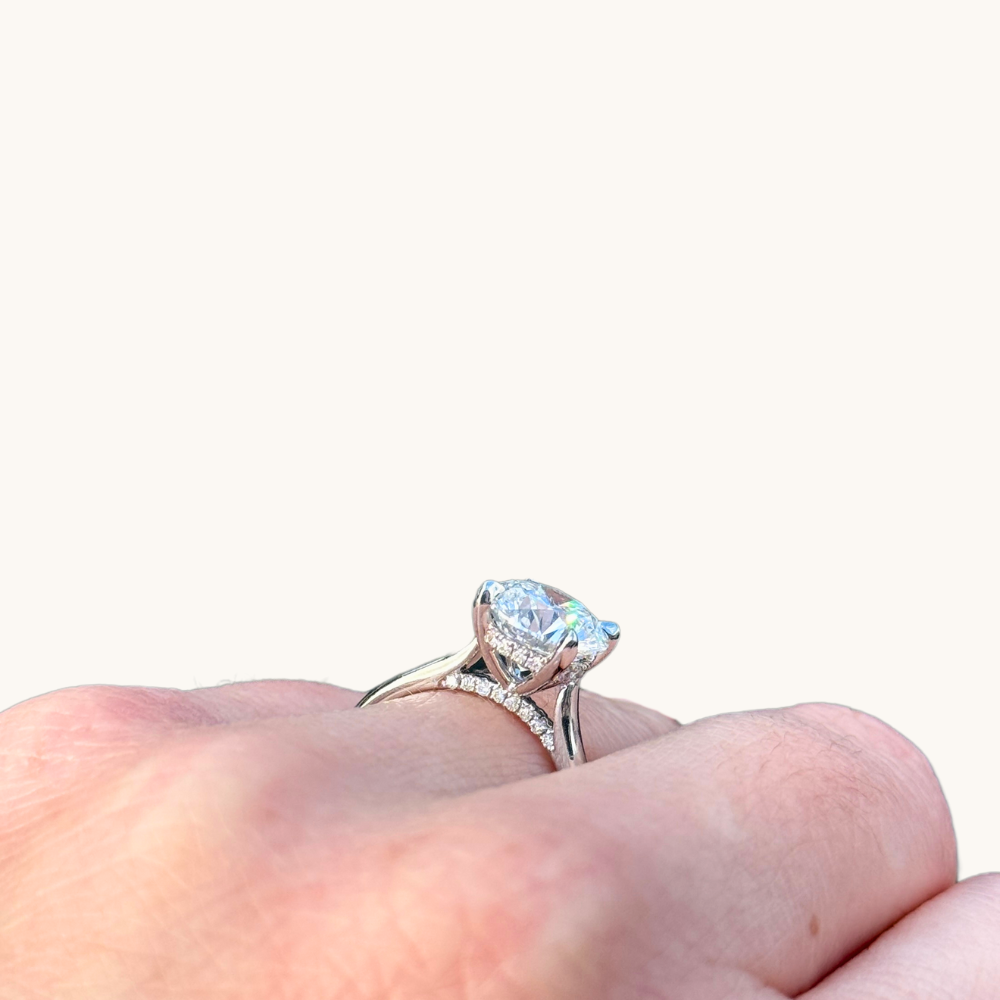 2.56 Round Lab Diamond Engagement Ring