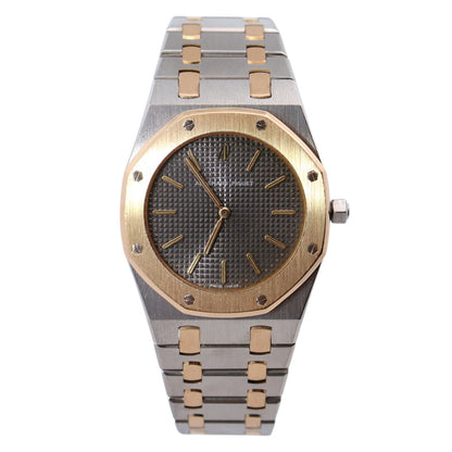 Audemars Piguet Royal Oak Stainless Steel & Yellow Gold 33mm Grey Stick Dial Watch Reference# 15000ST.OO.0789ST.01 - Happy Jewelers Fine Jewelry Lifetime Warranty