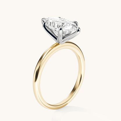 Marquise Lab Diamond Solitaire Engagement Ring - Happy Jewelers Fine Jewelry Lifetime Warranty