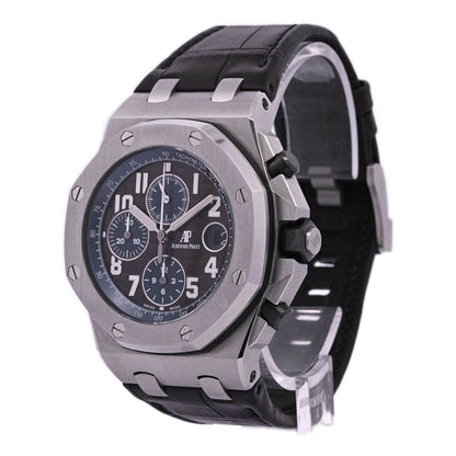 Audemars Piguet Royal Oak Offshore Stainless Steel 42mm Brown Chograph Dial Watch Reference# 26470ST.OOA099CR.01 - Happy Jewelers Fine Jewelry Lifetime Warranty