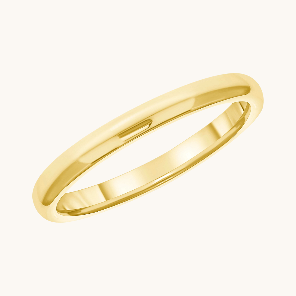 2mm Gold Band - Happy Jewelers Fine Jewelry Lifetime Warranty