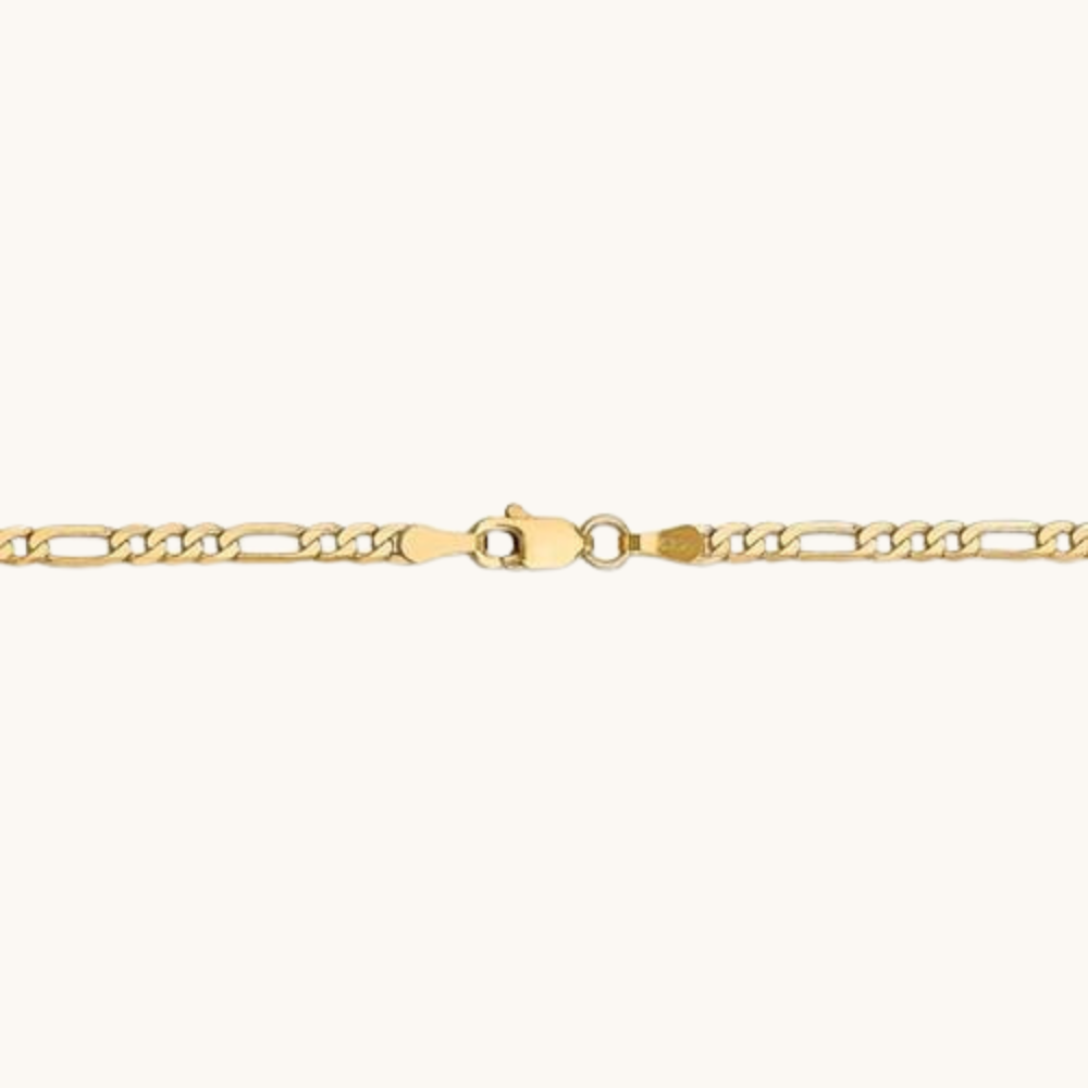 3.00mm Flat Figaro Chain Necklace