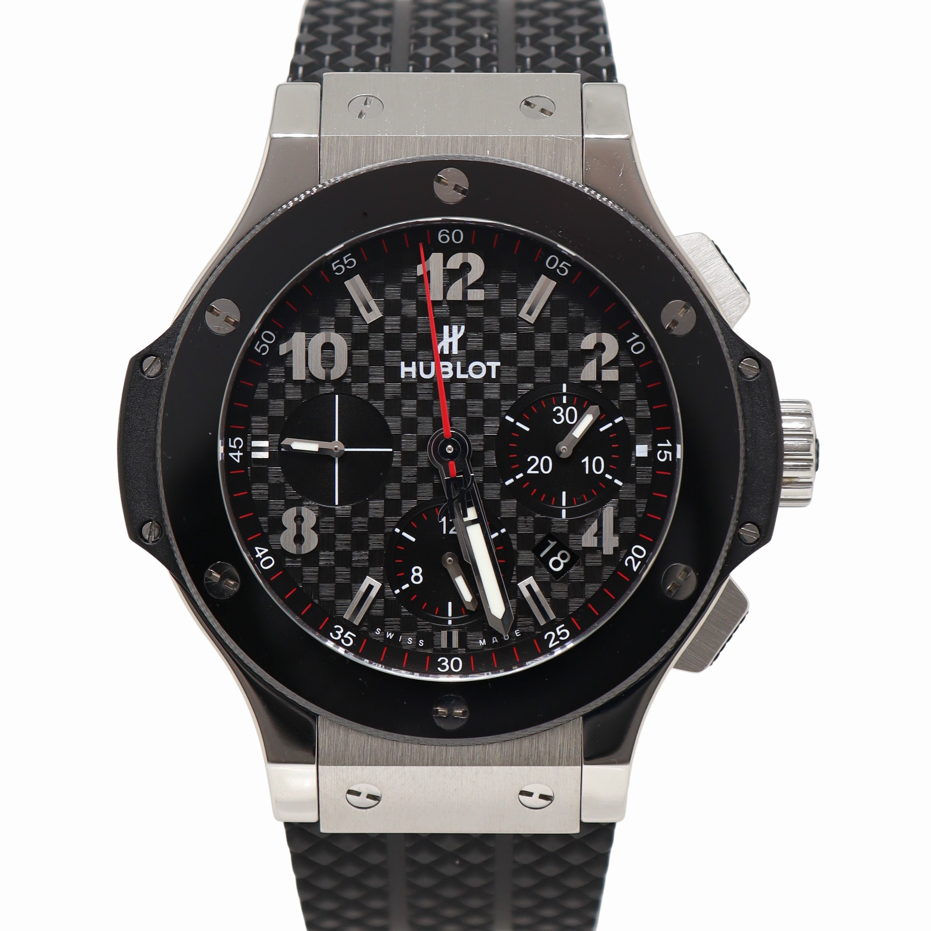 Hublot Big Bang 44mm Black Dial Watch Ref# 301.SB.131.RX - Happy Jewelers Fine Jewelry Lifetime Warranty