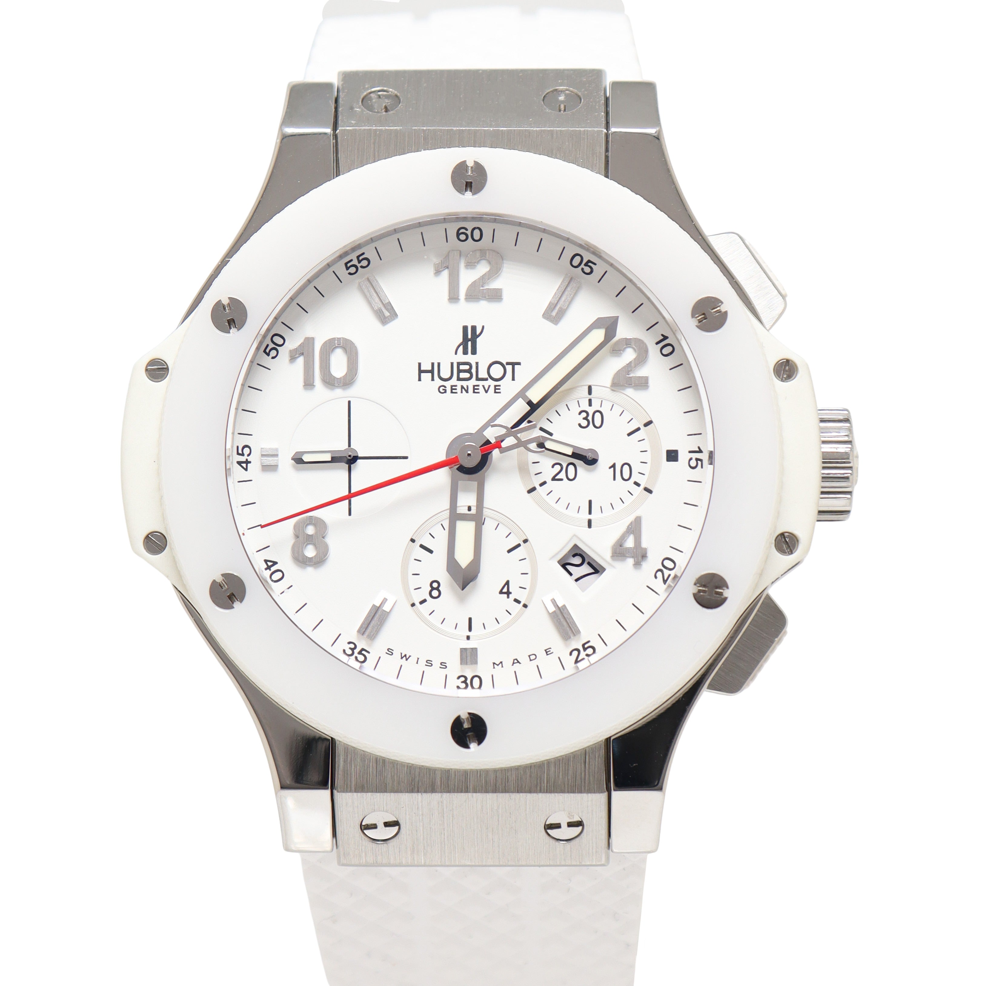 Hublot Big Bang 44mm White Dial Watch Ref# 301.SE.230.RW - Happy Jewelers Fine Jewelry Lifetime Warranty