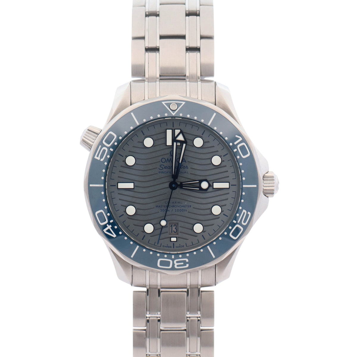 Omega Seamaster Diver 300m 42mm Blue Dial Watch Ref# 210.30.42.20.06.001 - Happy Jewelers Fine Jewelry Lifetime Warranty