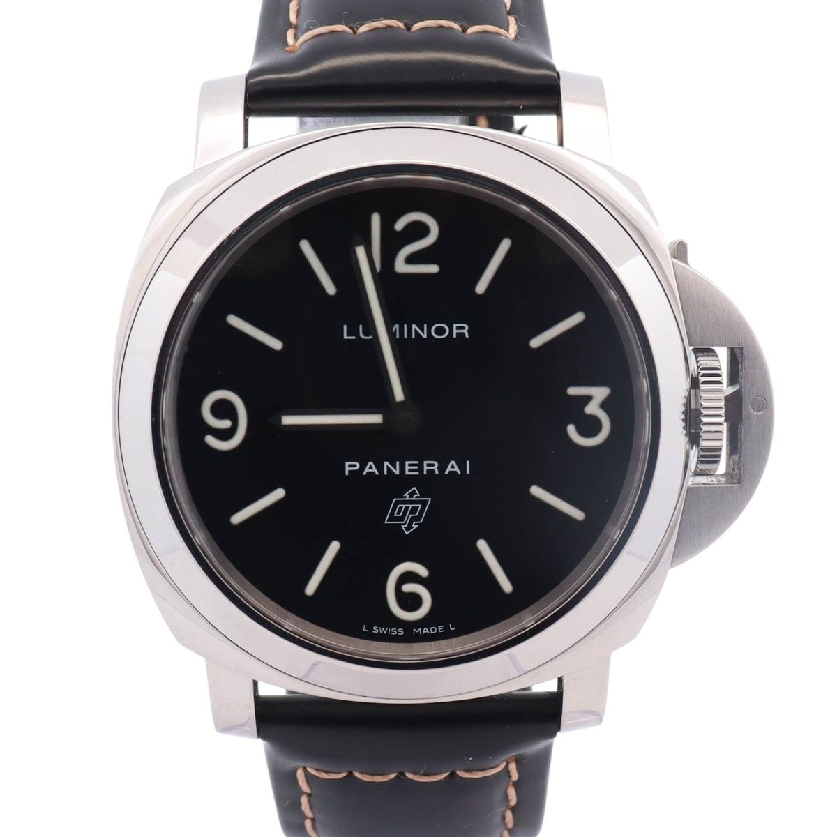 Panerai Luminor 44mm Black Dial Watch Ref# PAM0000