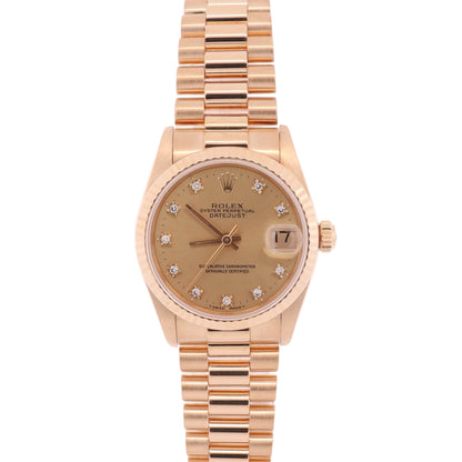 Rolex Datejust 31mm Champagne Dial Watch Ref# 68278