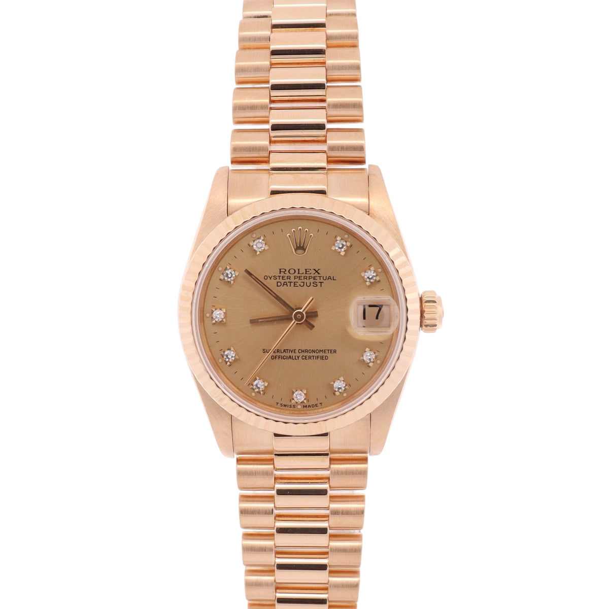 Rolex Datejust 31mm Champagne Dial Watch Ref# 68278