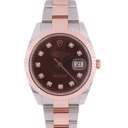 Rolex Datejust 41mm Chocolate Dial Watch Ref# 126331