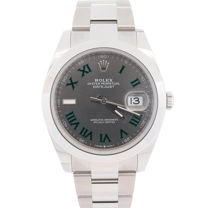 Rolex Datejust 41mm Wimbldon Dial Watch Ref# 126300