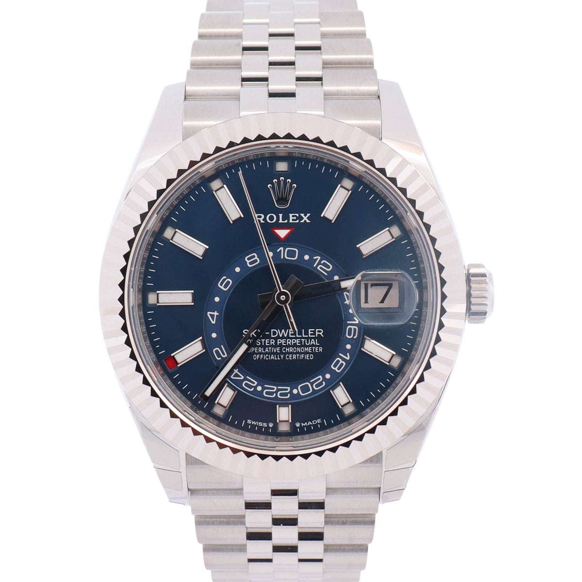 Rolex Sky-Dweller 42mm Blue Dial Watch Ref# 336934