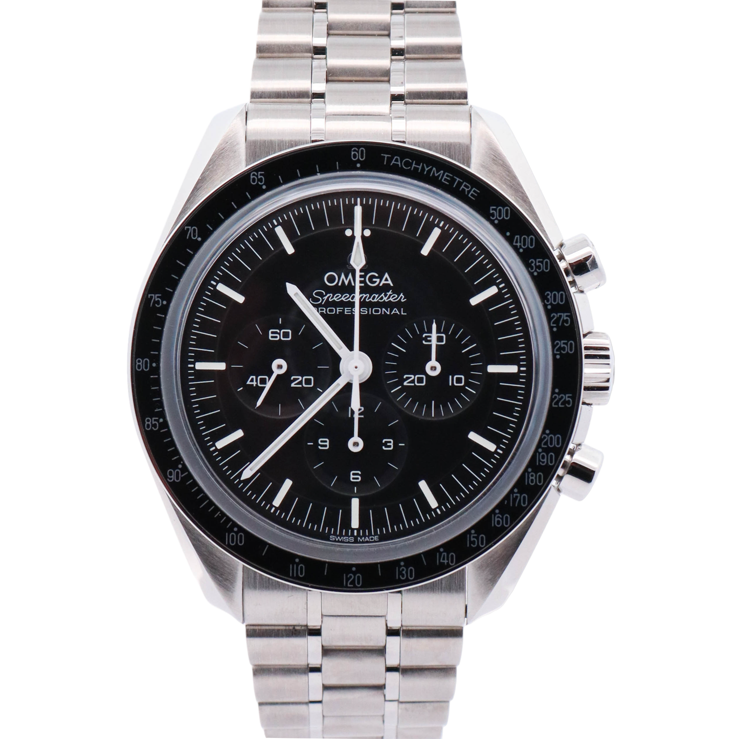 Omega Speedmaster Professional Stainless Steel 42mm Black Chronograph Dial Watch Reference# 310.30.42.50.01.002 - Happy Jewelers Fine Jewelry Lifetime Warranty