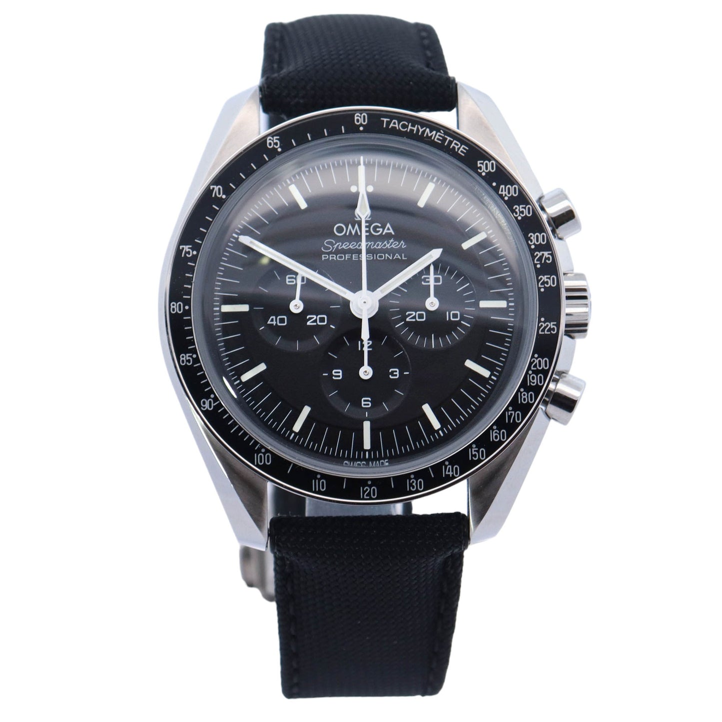 Omega Speedmaster Professional Moonswatch Stainless Steel 42mm Black Chronograph Dial Watch Reference# 310.32.42.50.01.001 - Happy Jewelers Fine Jewelry Lifetime Warranty