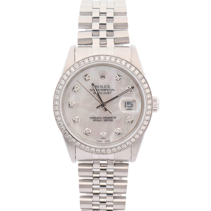 Rolex Datejust 36mm Custom MOP Dial Watch Ref# 16234 - Happy Jewelers Fine Jewelry Lifetime Warranty