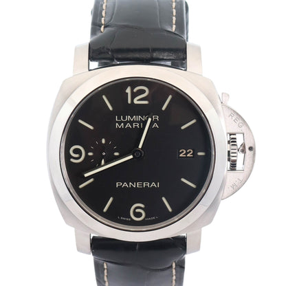 Panerai Luminor Marina 44mm Black Dial Watch Ref# PAM00312 - Happy Jewelers Fine Jewelry Lifetime Warranty