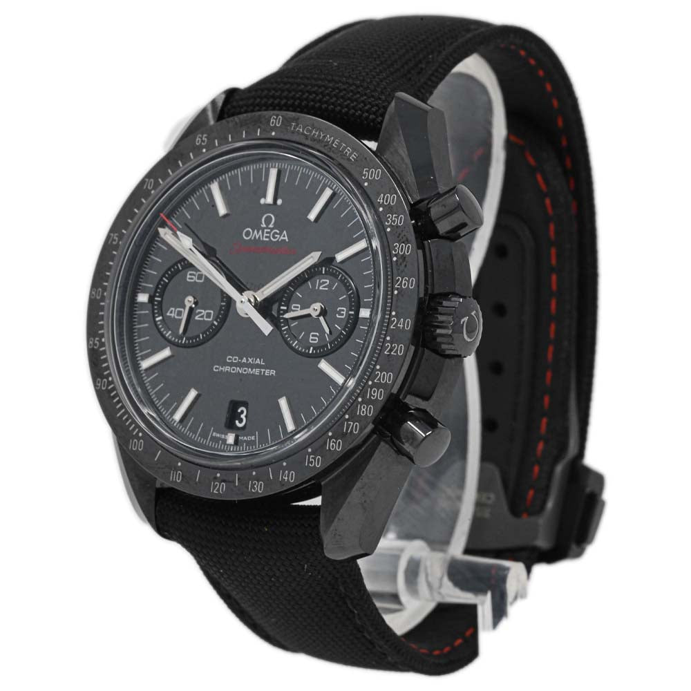 Omega Mens Speedmaster Dark Side of the Moon Chronograph Black Ceramic 44.25 mm Black Stick Dial Watch Reference #: 311.92.44.51.01.007 - Happy Jewelers Fine Jewelry Lifetime Warranty