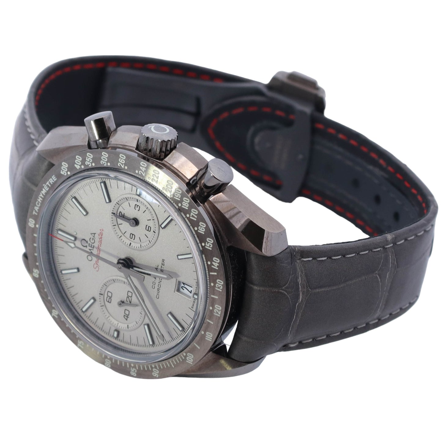Omega Speedmaster "Grey Side Of The Moon" Ceramic Light Grey Chronograph Dial Watch Reference# 311.93.44.51.99.002