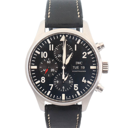 IWC Pilots 43mm Black Dial Watch Ref# IW377709 - Happy Jewelers Fine Jewelry Lifetime Warranty