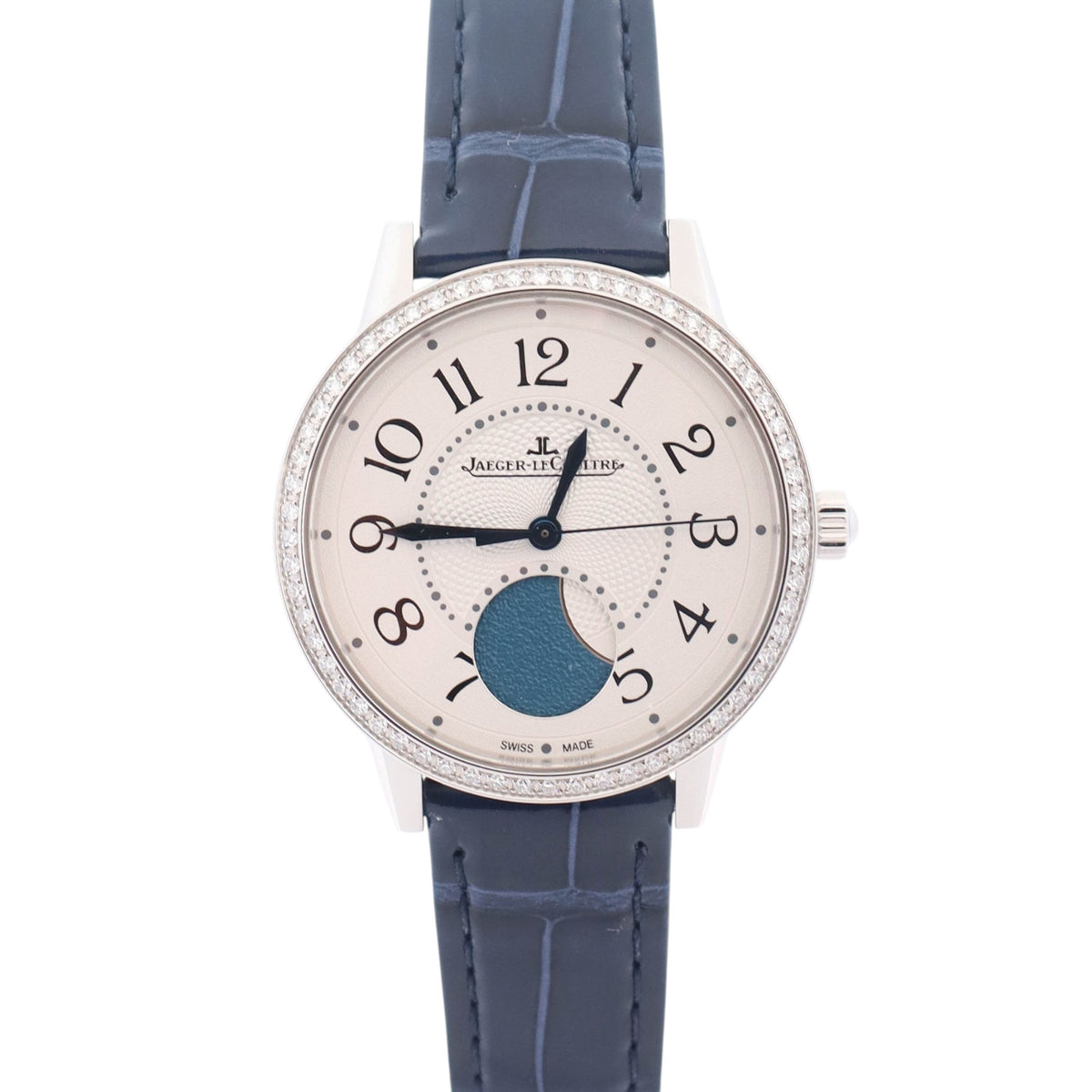 Jaeger-LeCoultre Rendez-Vous Moon Steel 34mm Silver Dial Watch Ref# Q3578420