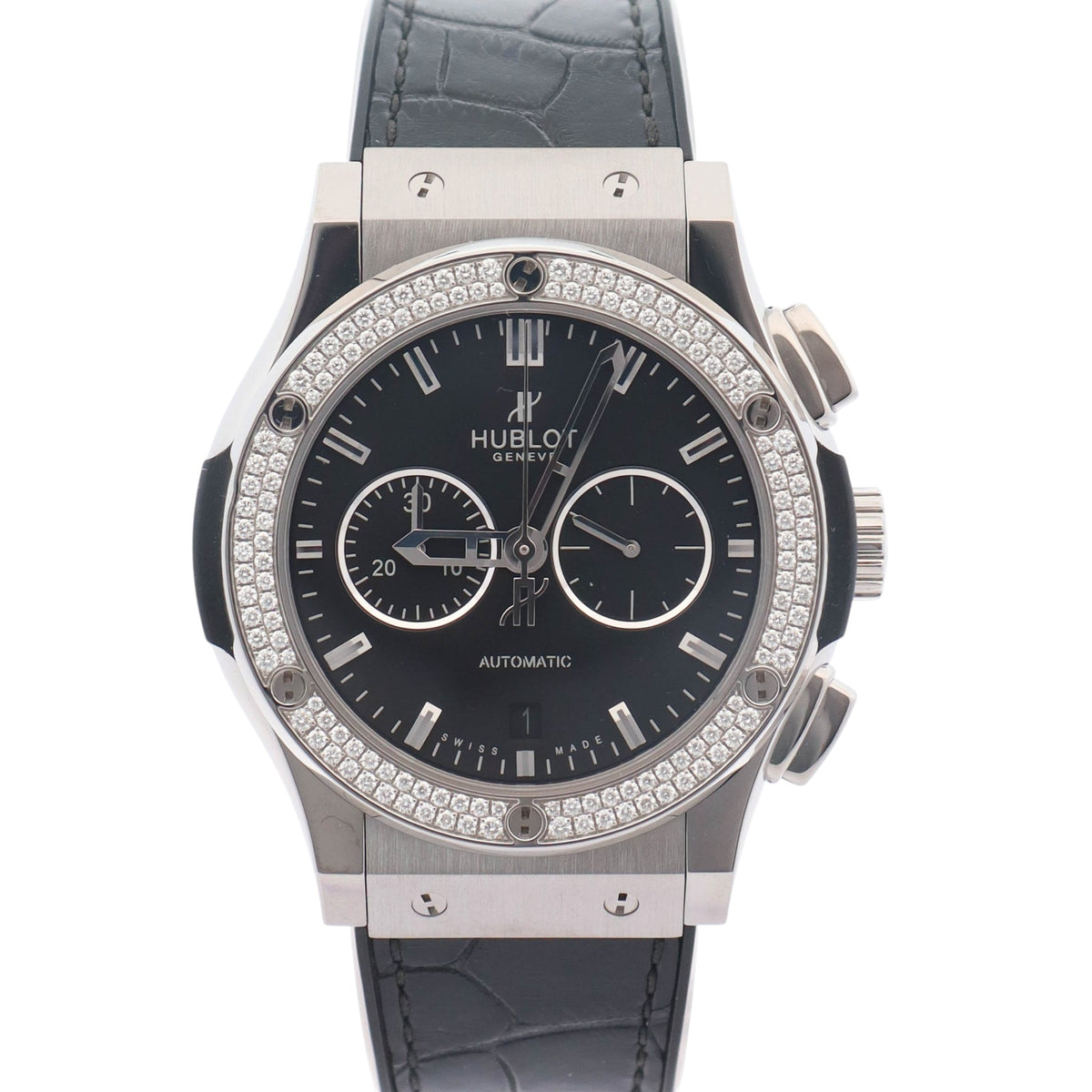 Hublot Classic Fusion 42mm Black Dial Watch Ref# 541.NX.1170.LR.1104 - Happy Jewelers Fine Jewelry Lifetime Warranty