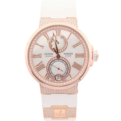 Ulysse Nardin Lady's Marine Chronometer 39mm MOP Dial Watch Ref: 1182-160
