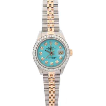 Rolex Datejust 26mm Turquoise Dial Watch Ref# 69173 - Happy Jewelers Fine Jewelry Lifetime Warranty