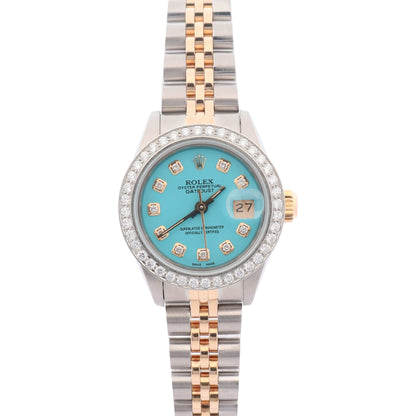 Rolex Datejust 26mm Turquoise Dial Watch Ref# 69173 - Happy Jewelers Fine Jewelry Lifetime Warranty