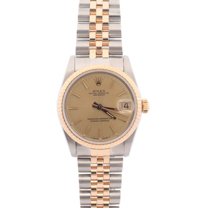 Rolex Datejust 31mm Champagne Dial Watch Ref# 68273