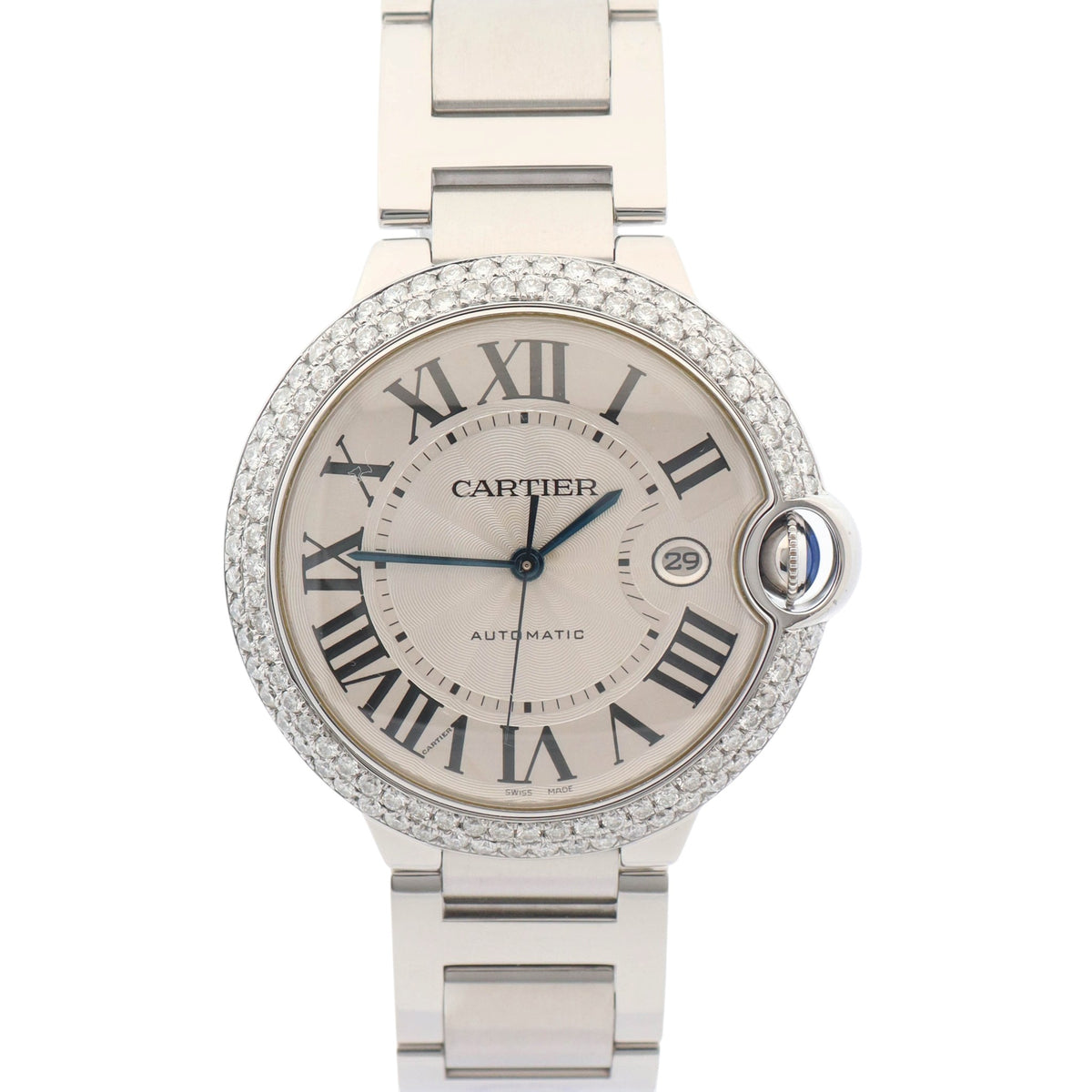 Cartier Ballon Bleu 42mm Silver Dial Watch Ref# W69012Z4 - Happy Jewelers Fine Jewelry Lifetime Warranty