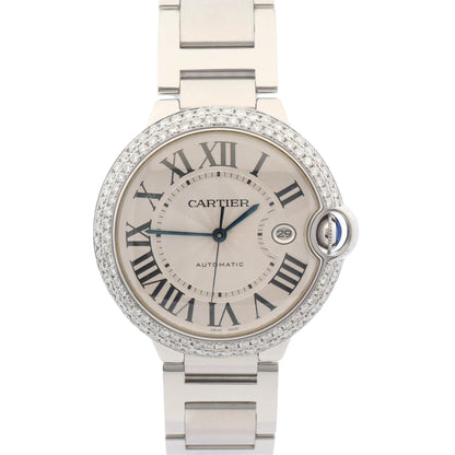 Cartier Ballon Bleu 42mm Silver Dial Watch Ref# W69012Z4 - Happy Jewelers Fine Jewelry Lifetime Warranty