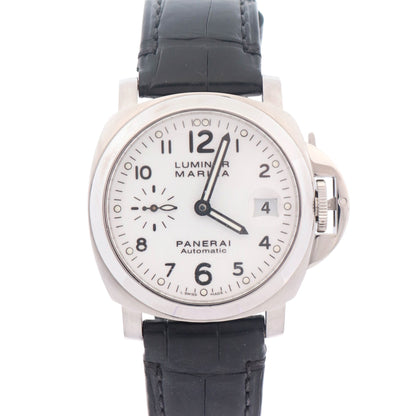 Panerai Luminor Marina 40mm White Dial Watch Ref# PAM00049