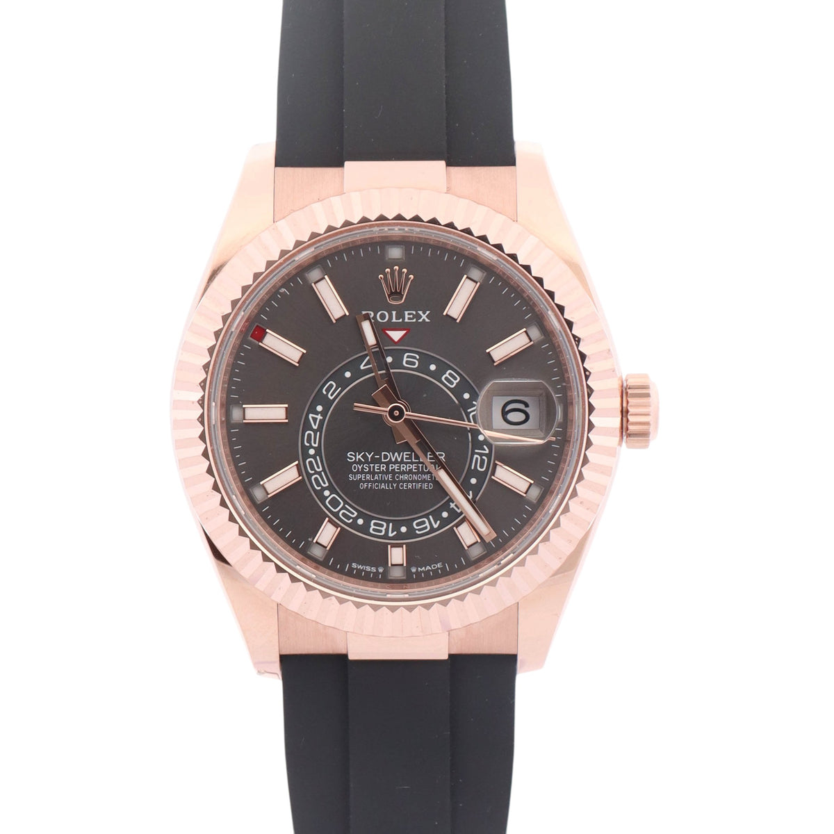 Rolex Sky-Dweller 42mm Rhodium Dial Watch Ref# 336235 - Happy Jewelers Fine Jewelry Lifetime Warranty