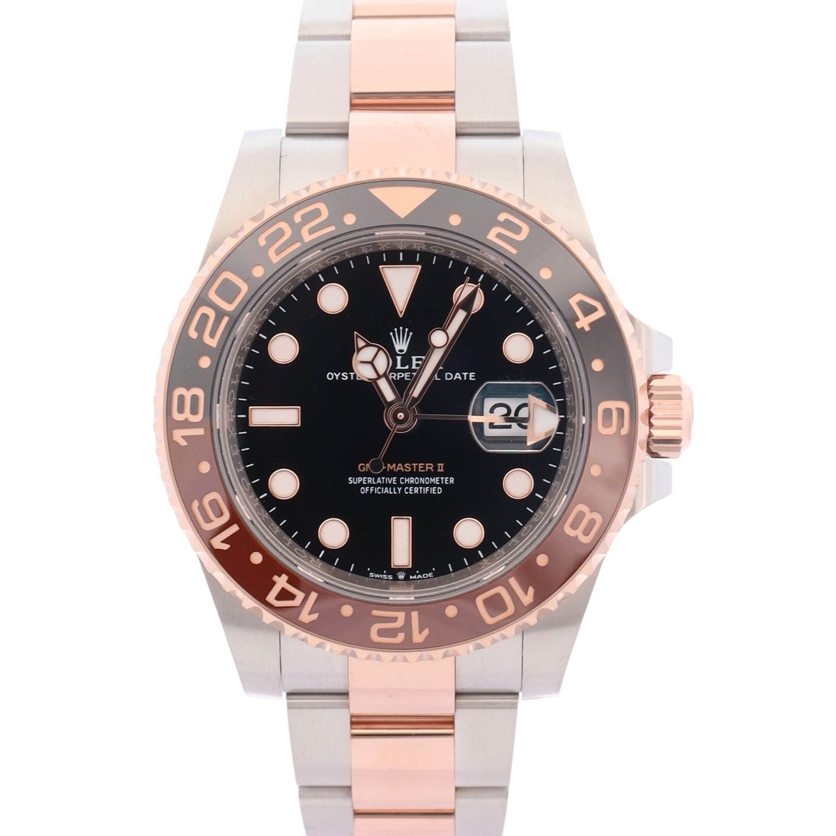 Rolex GMT Master II "Rootbeer" 40mm Black Dial Watch Ref# 126711CHNR