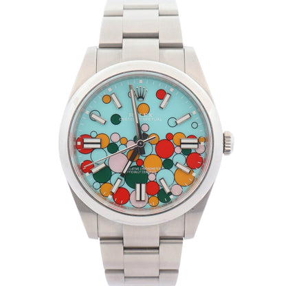 Rolex Oyster Perpetual 41mm Celebration Dial Watch Ref# 124300 - Happy Jewelers Fine Jewelry Lifetime Warranty