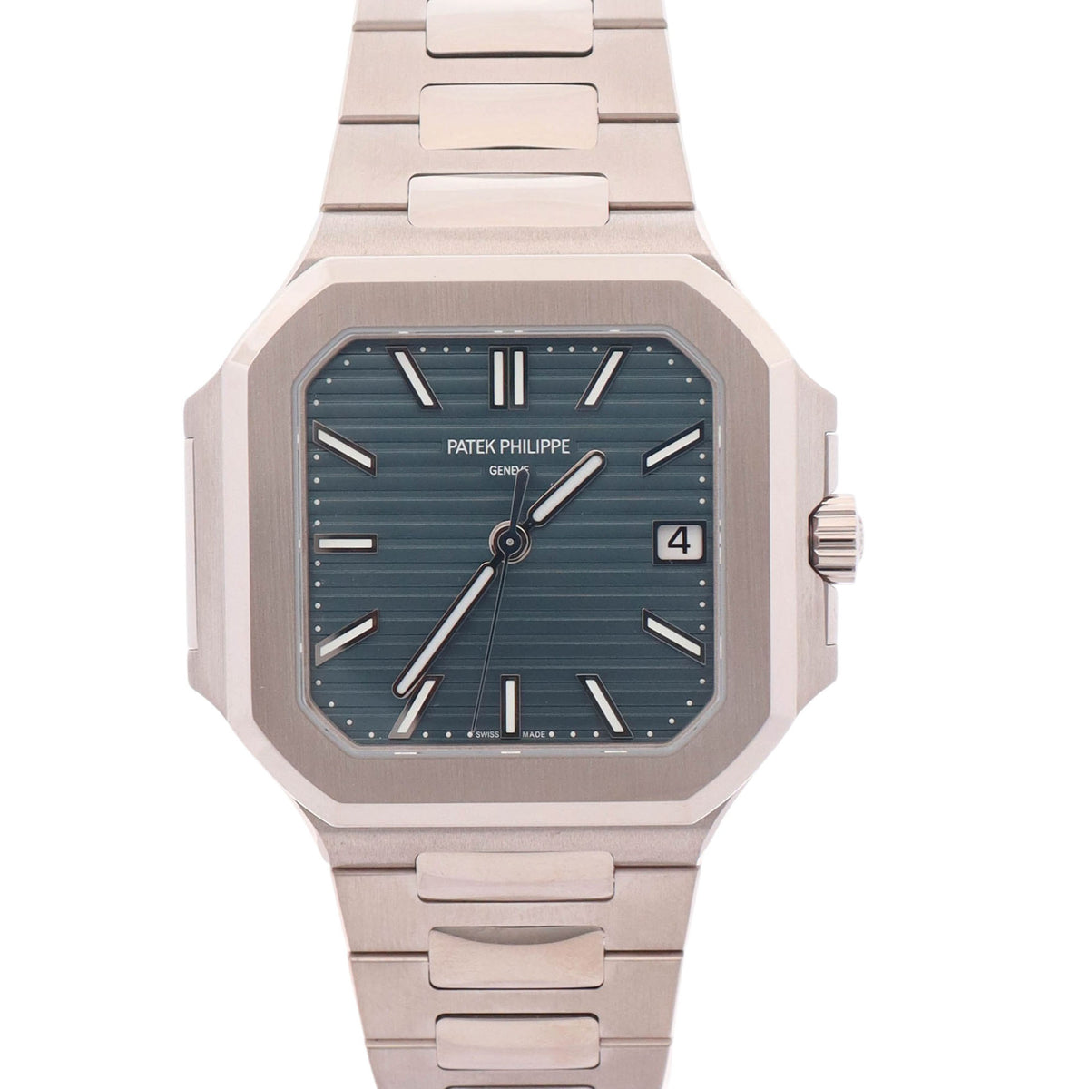 Patek Philippe Cubitus 40mm Blue Dial Watch Ref# 7128/1G-001 - Happy Jewelers Fine Jewelry Lifetime Warranty