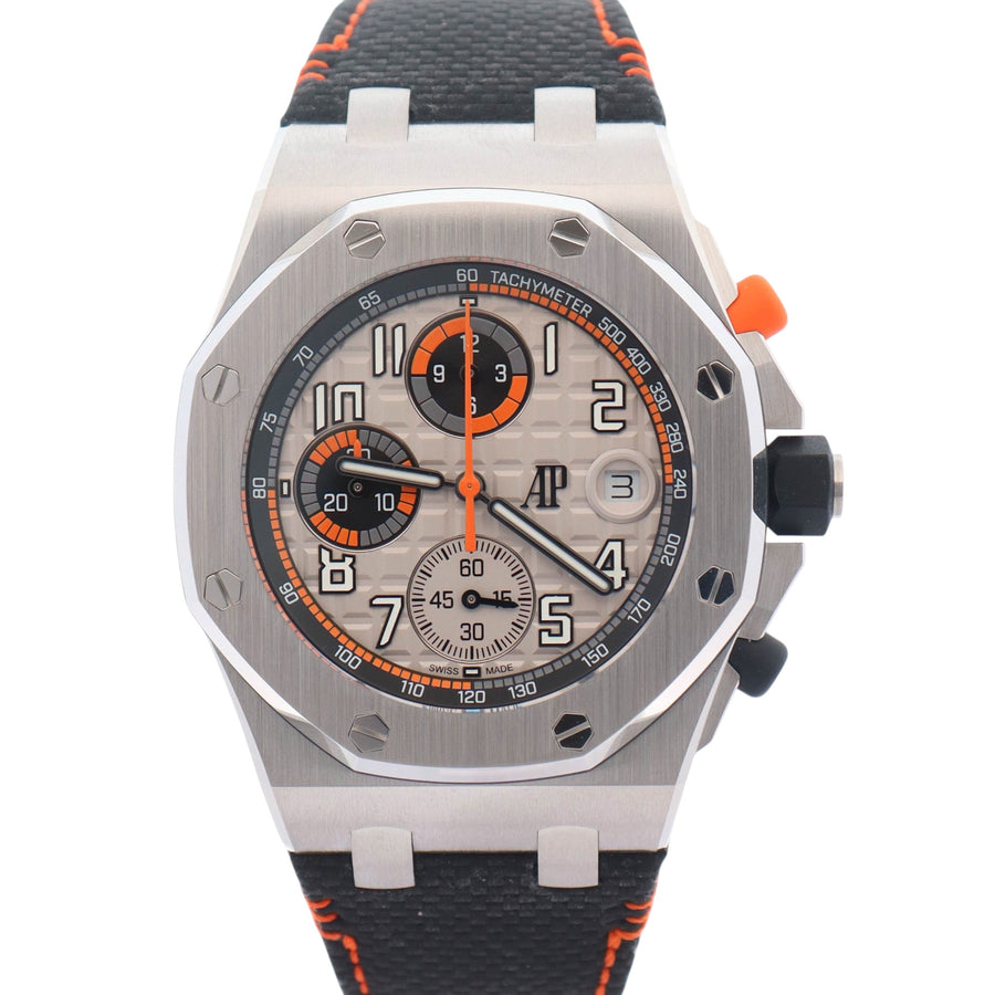 Audemars Piguet Offshore 42mm Silver-Grey Dial Watch Ref# 26238ST.OO.A001VE.01 - Happy Jewelers Fine Jewelry Lifetime Warranty