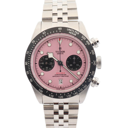 Tudor Black Bay 41mm Pink Dial Watch Ref# 79360N - Happy Jewelers Fine Jewelry Lifetime Warranty