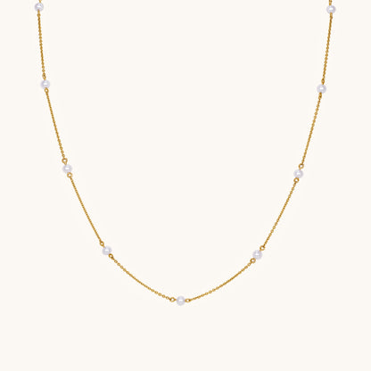 Pearl Station Necklace