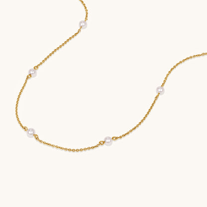 Pearl Station Necklace