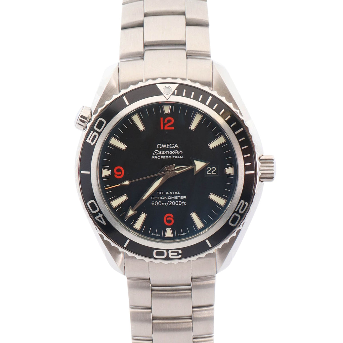 Omega Seamaster 45.5mm Black Dial Watch Ref# 2200.51.00 - Happy Jewelers Fine Jewelry Lifetime Warranty