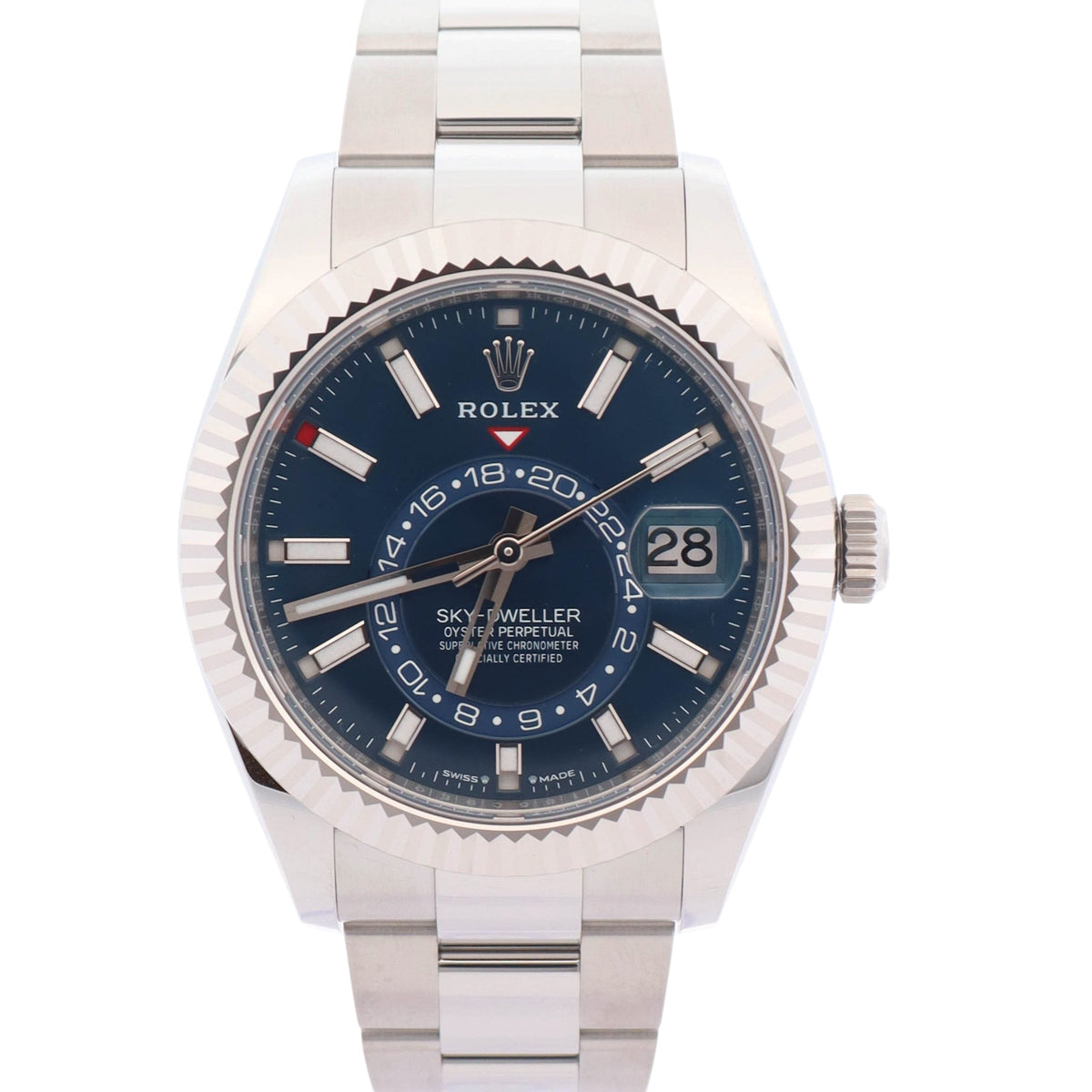 Rolex Sky-Dweller 42mm Blue Dial Watch Ref# 336934 - Happy Jewelers Fine Jewelry Lifetime Warranty