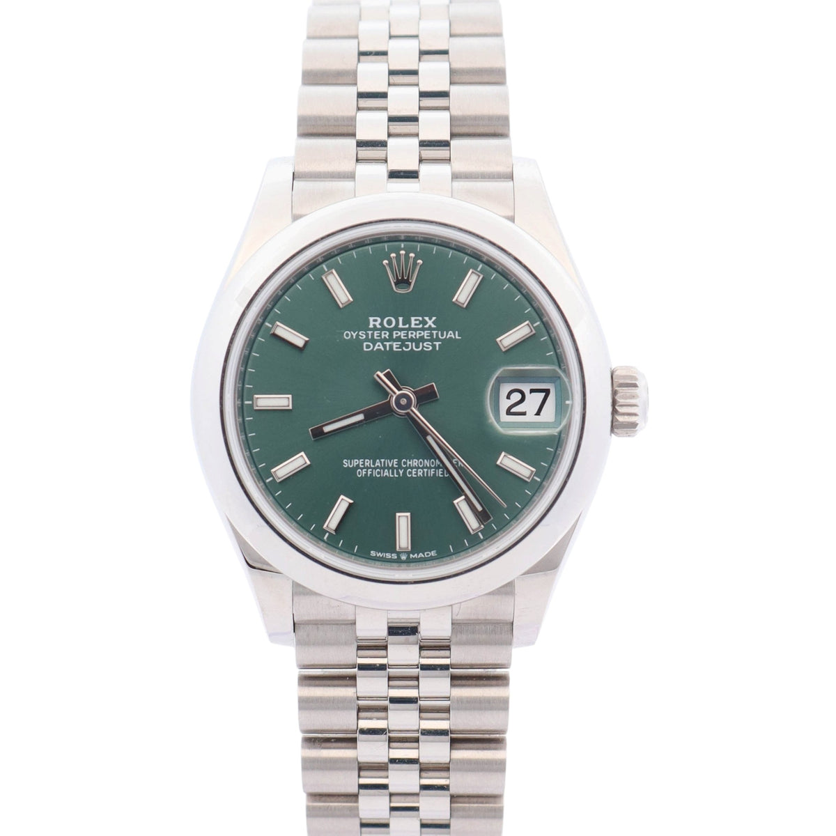 Rolex Datejust 31mm Mint Green Dial Watch Ref# 278240 - Happy Jewelers Fine Jewelry Lifetime Warranty