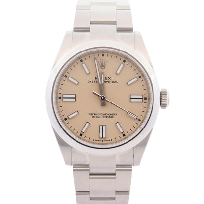 Rolex Oyster Perpetual 41mm Beige Dial Watch Ref# 134300 - Happy Jewelers Fine Jewelry Lifetime Warranty