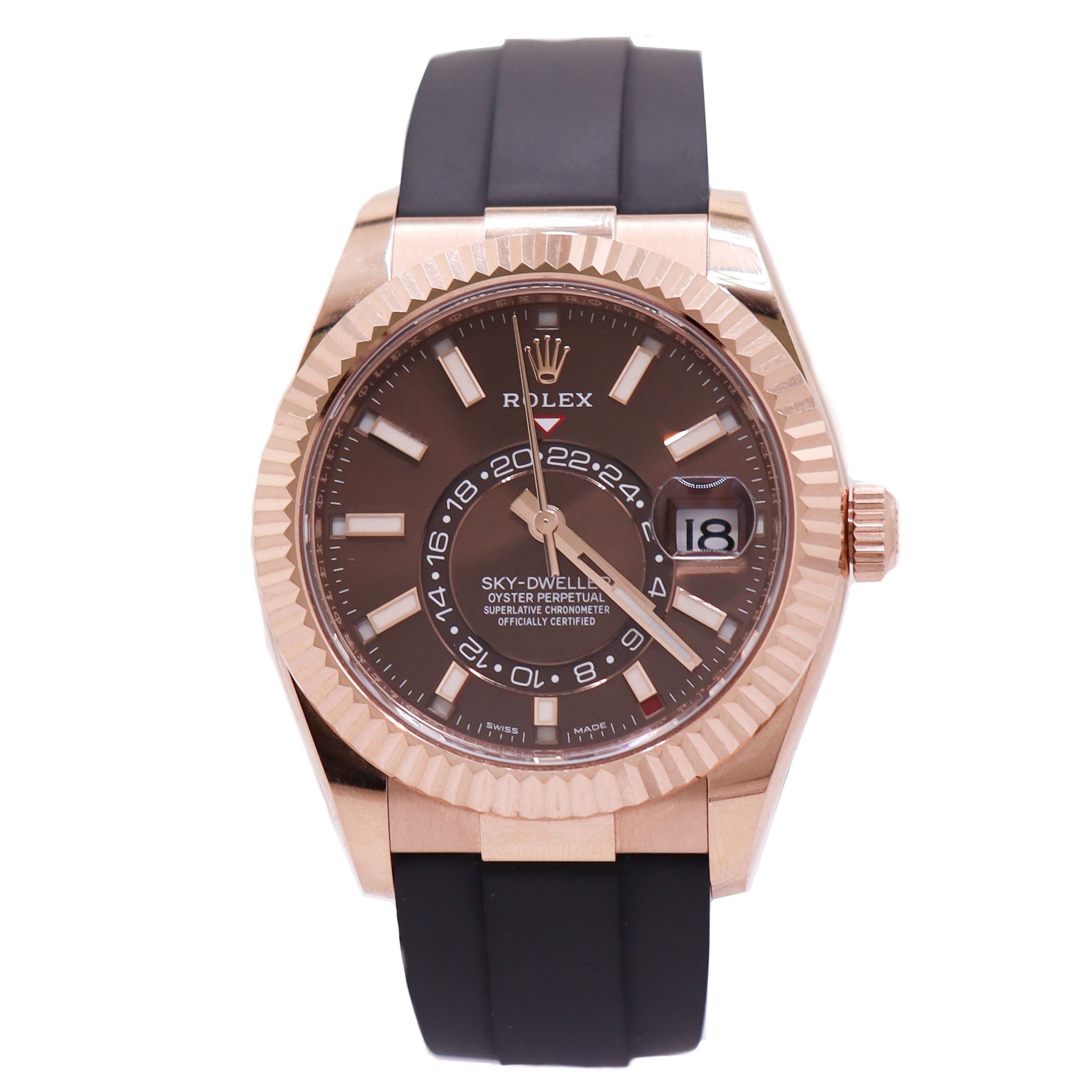 Rolex Sky-Dweller 42mm Brown Dial Watch Ref# 326235 - Happy Jewelers Fine Jewelry Lifetime Warranty