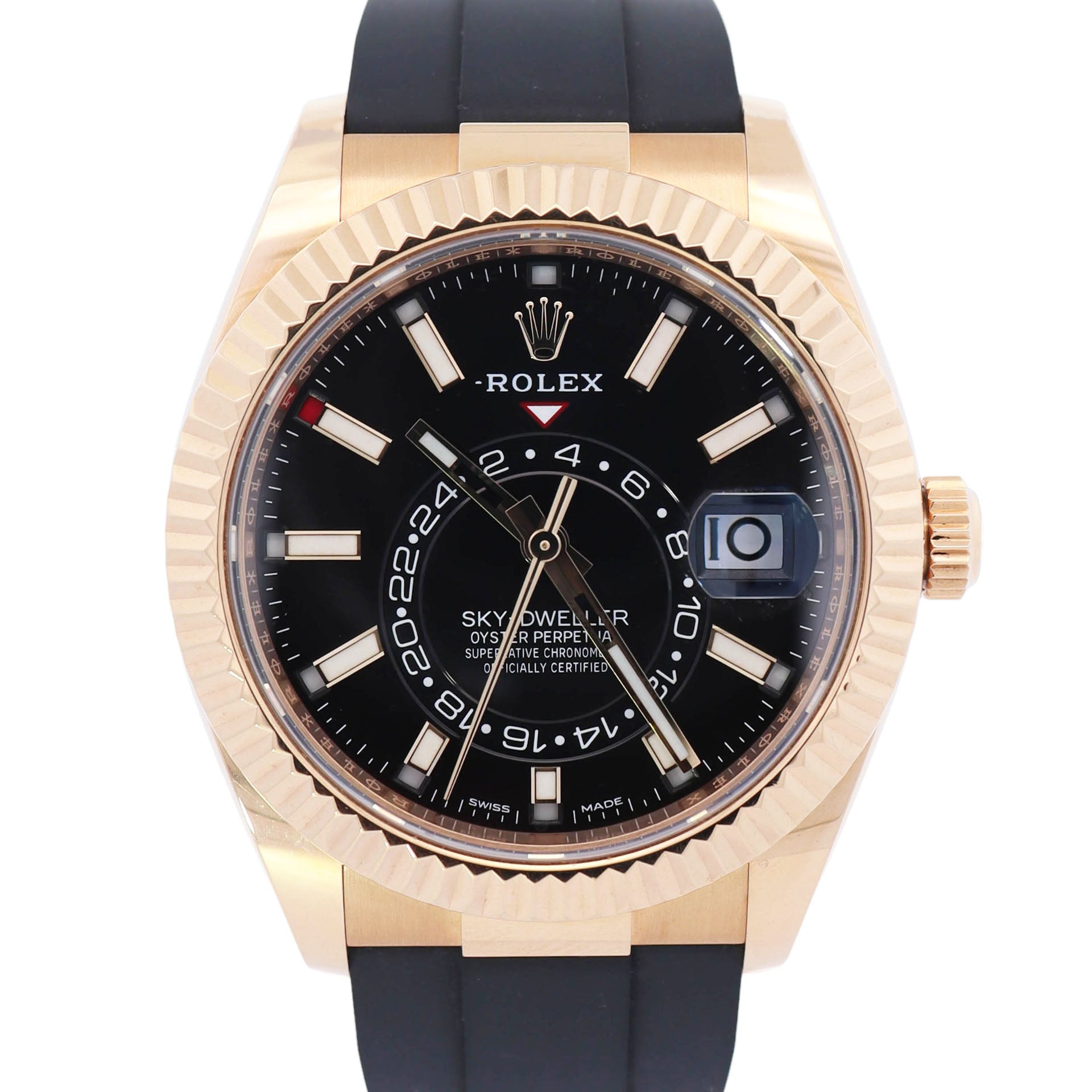 Rolex Sky-Dweller 42mm Black Dial Watch Ref# 326238 - Happy Jewelers Fine Jewelry Lifetime Warranty